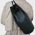 runder schwarzer Lederrucksack, Echtleder, Echt Leder Rucksack, Designer Rucksack Damen Schwarz, Designer Rucksack für Damen, Leder Rucksack diebstahlsicher, Backpack black leather, genuine Leather