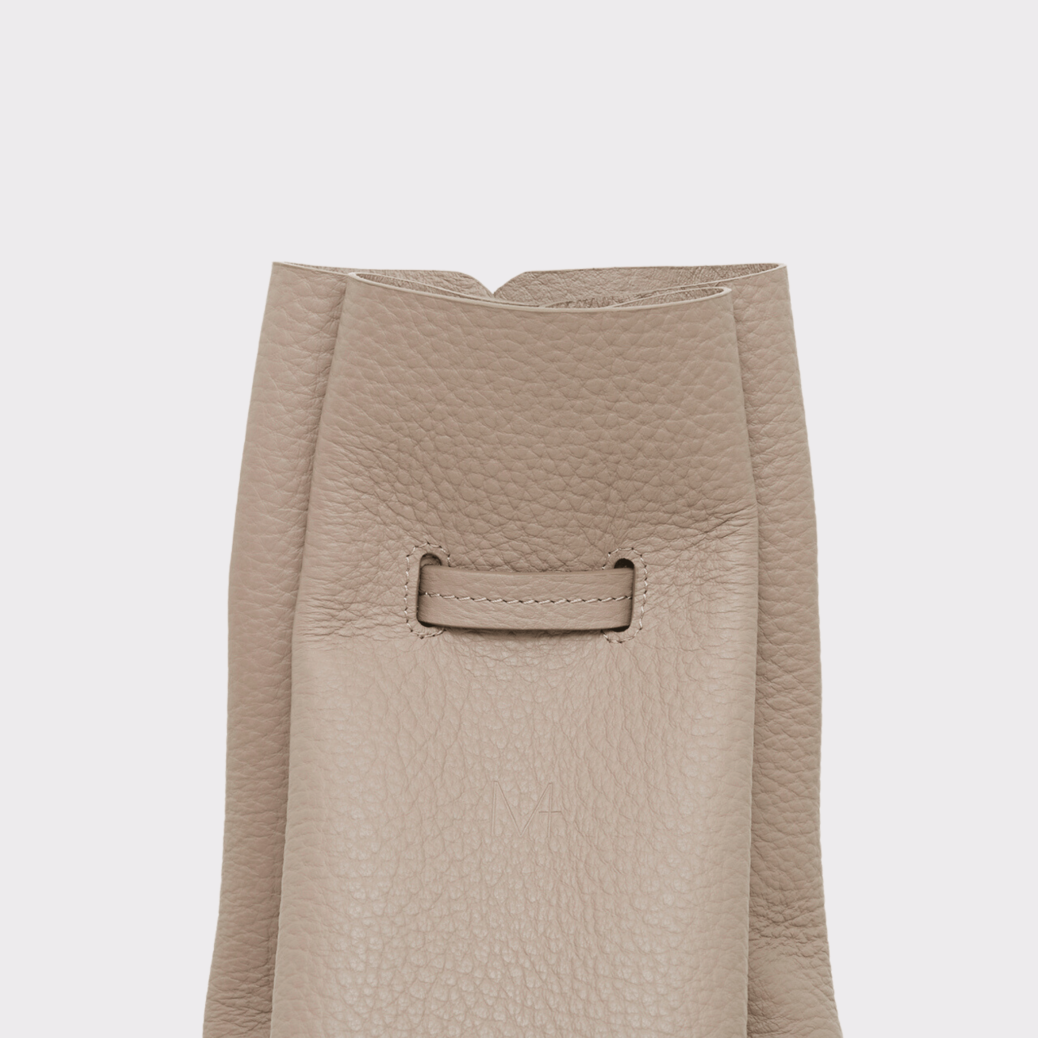 runder Taupe farbener Lederrucksack, Echtleder, Echt Leder Rucksack, Designer Rucksack Damen Taupe, Designer Rucksack für Damen, Leder Rucksack diebstahlsicher, Backpack taupe leather, genuine Leather