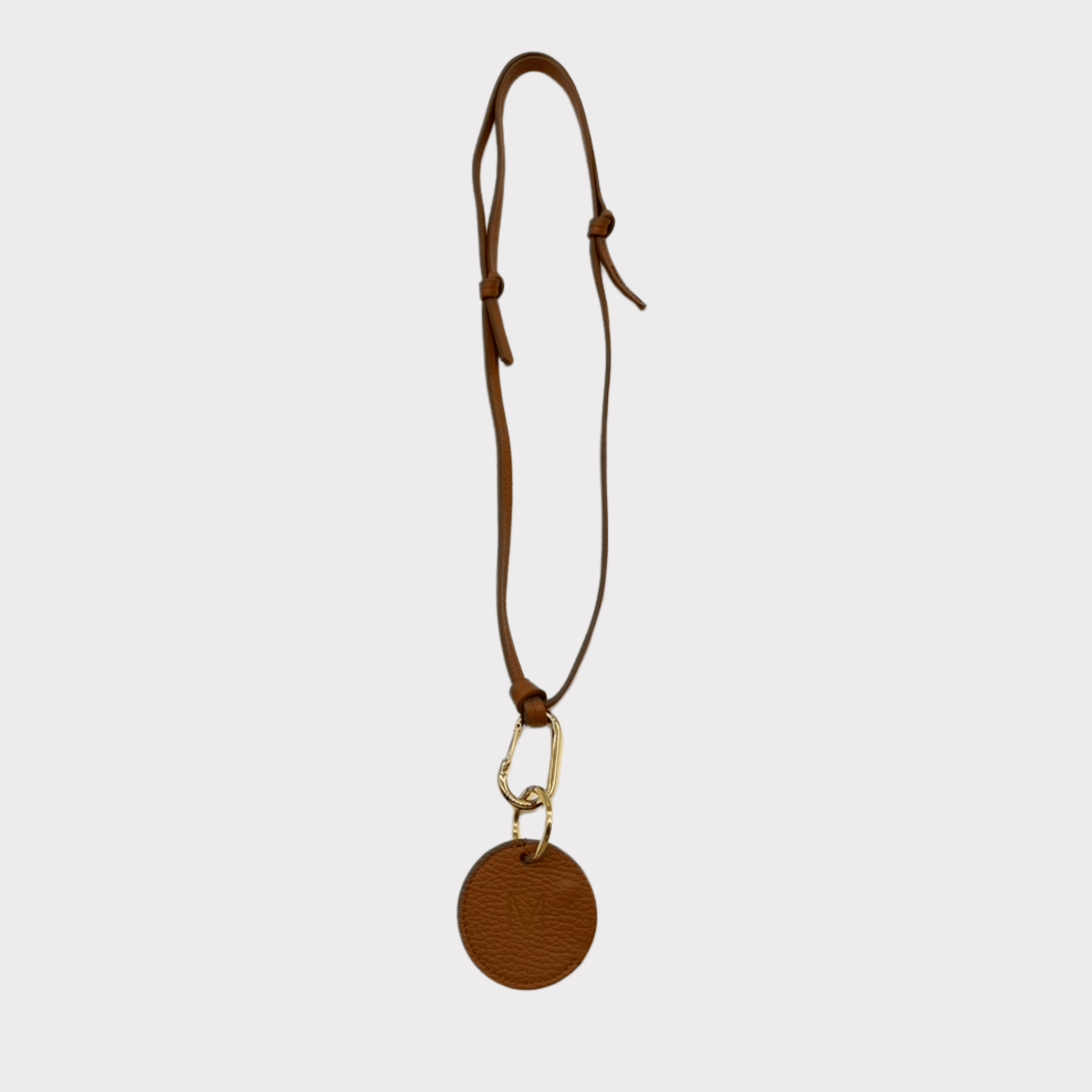 Braunes Leder Schlüsselband, brown Leather lanyard for keys, leather lanyard Phone