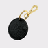 Keyring schwarzes Leder, Leder Schlüsselanhänger, Mini Geldbeutel, Schlüsselanhänger mit Münzfach, Schwarzes Echt Leder, Lederanhänger für Apple AirTag, Schlüssel tracker Hülle