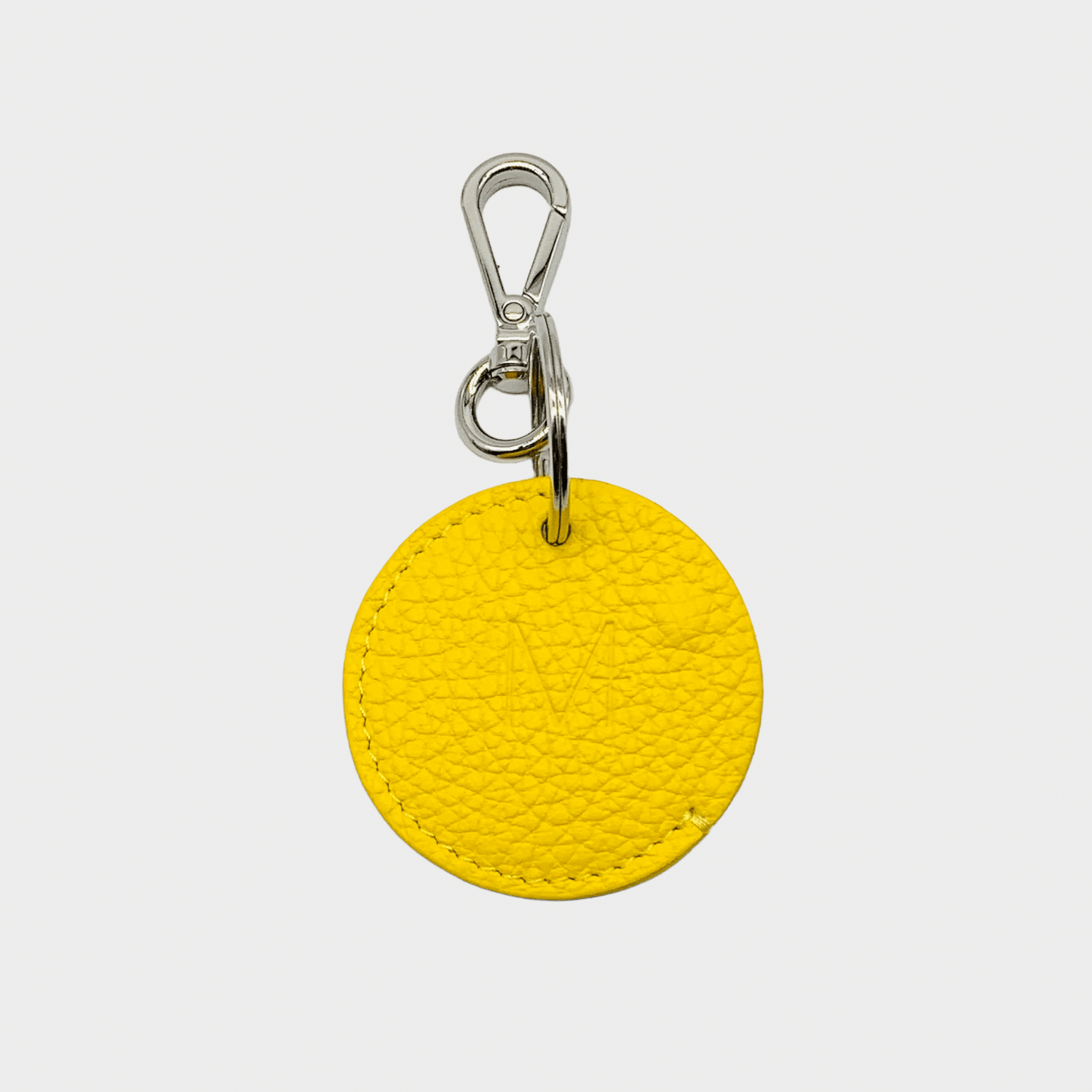 Keyring gelbes Leder, Leder Schlüsselanhänger, Mini Geldbeutel, Schlüsselanhänger mit Münzfach, Gelbes Echt Leder, Lederanhänger für Apple AirTag, Schlüssel tracker Hülle