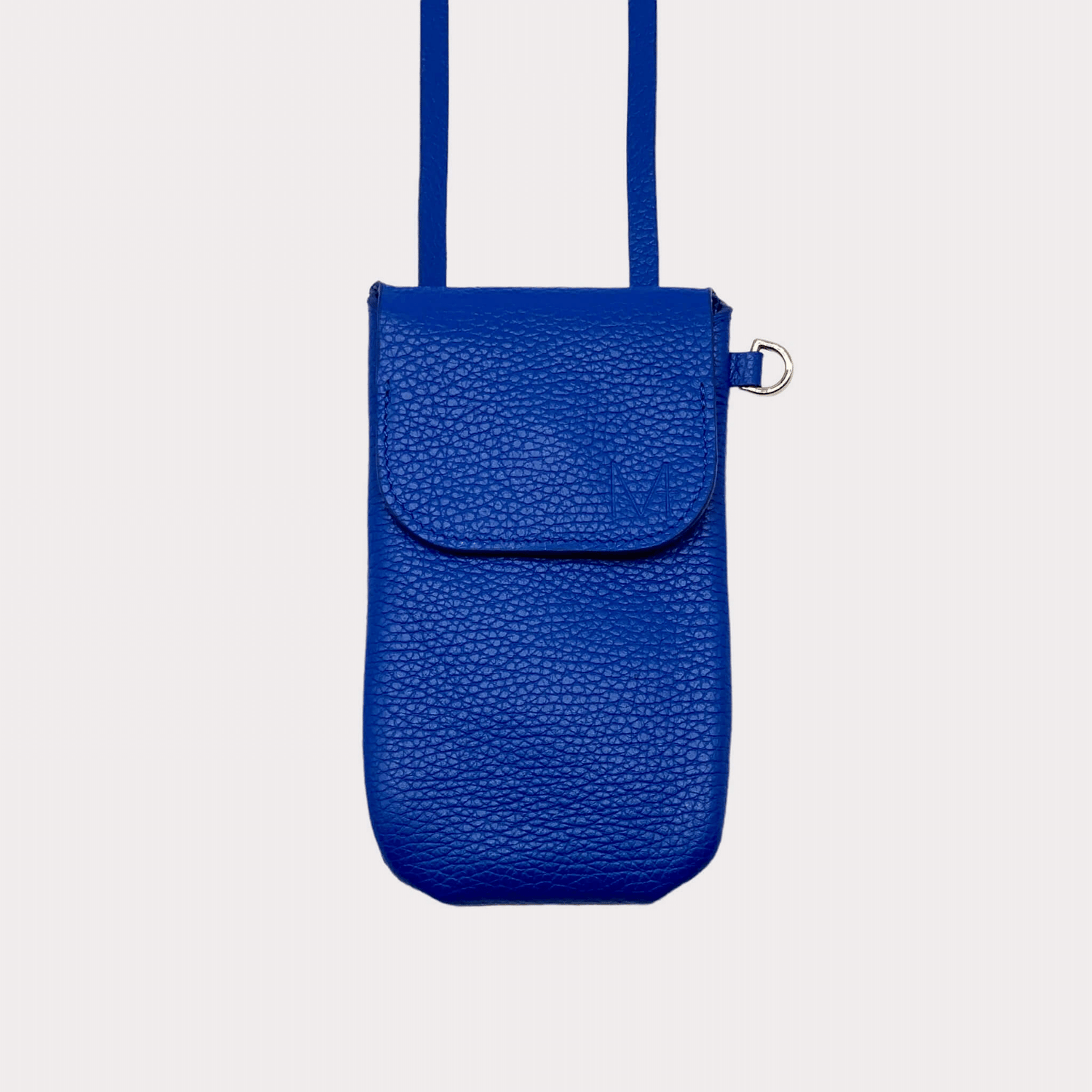 Phone bag Blaues Leder, Handytasche zum umhängen, Handy Tasche klein, Mini Tasche Echt Leder, Telefontasche mit Geld und Kartenfach, Handytasche mit Geldfach, Echtleder Tasche klein, Blaues Leder, Premium Ledertasche, Designer Handy Tasche Blaues Leder, Blue Phone bag with wallet