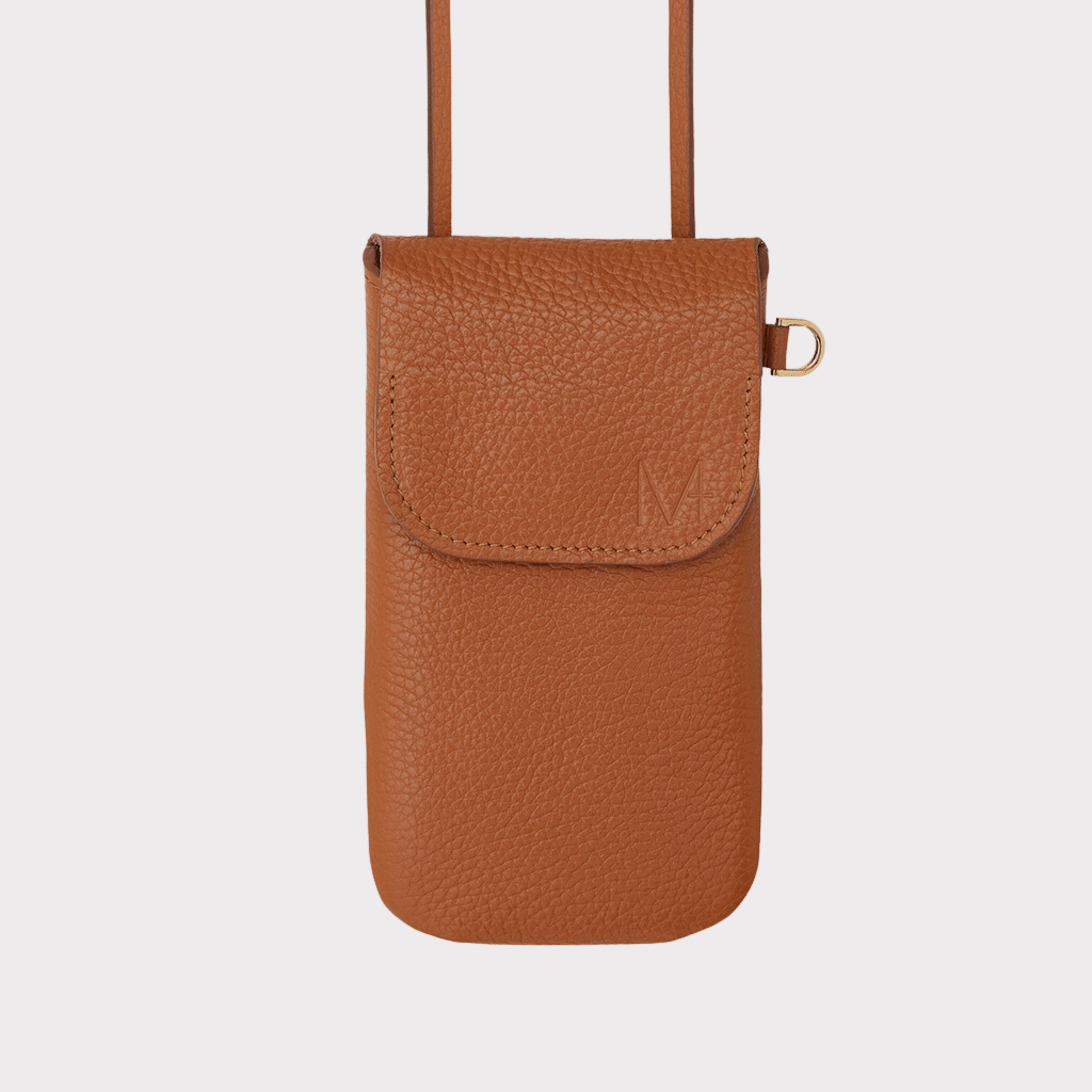 Phone bag Cognac Leder, Handytasche zum umhängen, Handy Tasche klein, Mini Tasche Echt Leder, Telefontasche mit Geld und Kartenfach, Handytasche mit Geldfach, Echtleder Tasche klein, Cognac Leder, Premium Ledertasche, Designer Handy Tasche Cognac farben Leder, Cognac Phone bag with wallet
