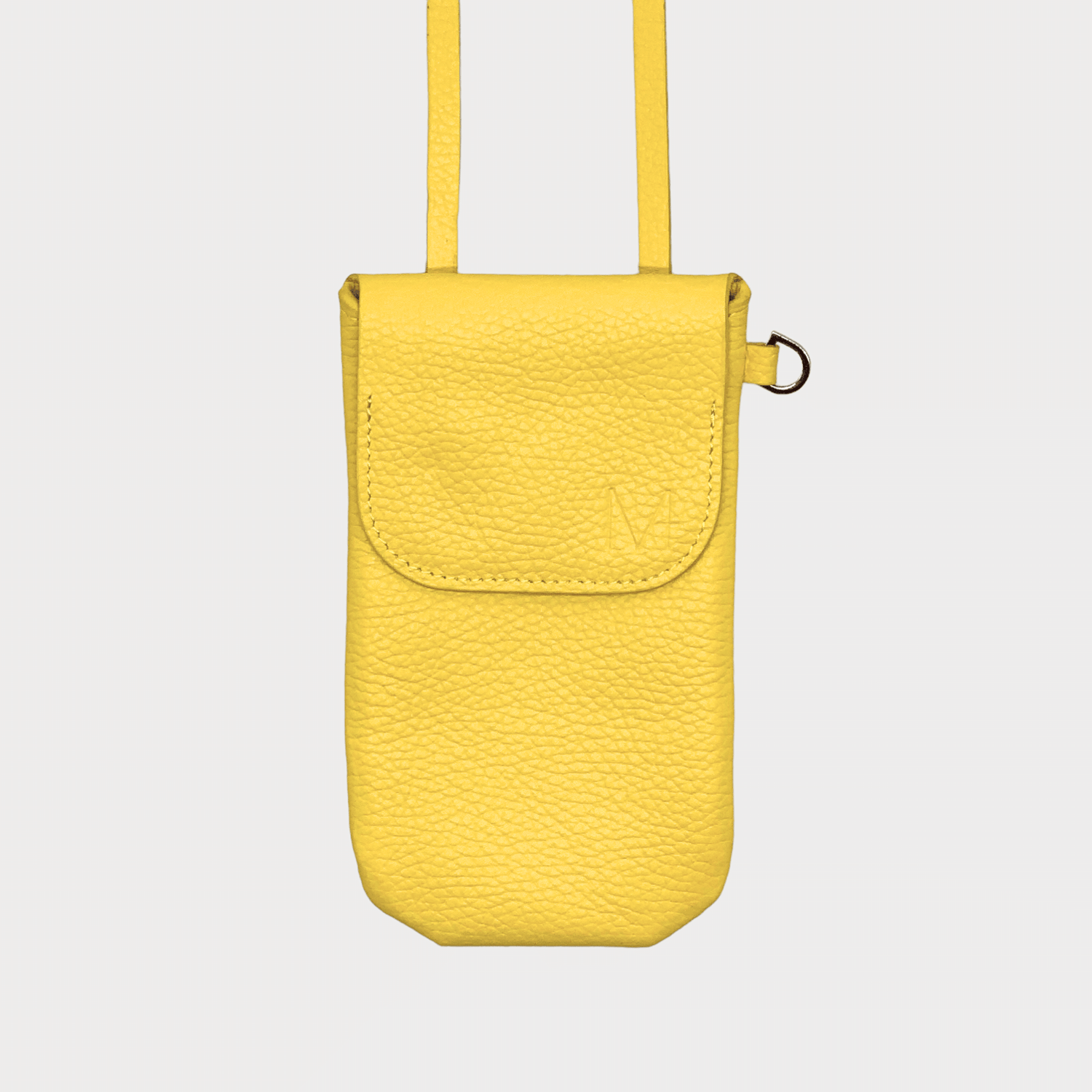 Phone bag Gelbes Leder, Handytasche zum umhängen, Handy Tasche klein, Mini Tasche Echt Leder, Telefontasche mit Geld und Kartenfach, Handytasche mit Geldfach, Echtleder Tasche klein, Gelbes Leder, Premium Ledertasche, Designer Handy Tasche Gelbes Leder, Yellow Phone bag with wallet
