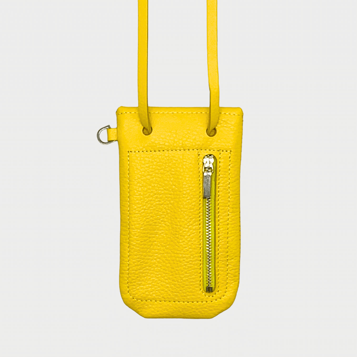 Phone bag Gelbes Leder, Handytasche zum umhängen, Handy Tasche klein, Mini Tasche Echt Leder, Telefontasche mit Geld und Kartenfach, Handytasche mit Geldfach, Echtleder Tasche klein, Gelbes Leder, Premium Ledertasche, Designer Handy Tasche Gelbes Leder, Yellow Phone bag with wallet