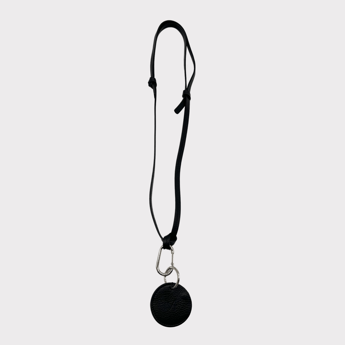Schwarzes Leder Schlüsselband, Leather lanyard for keys, leather lanyard Phone