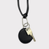 Schwarzes Leder Schlüsselband, Leather lanyard for keys, leather lanyard Phone