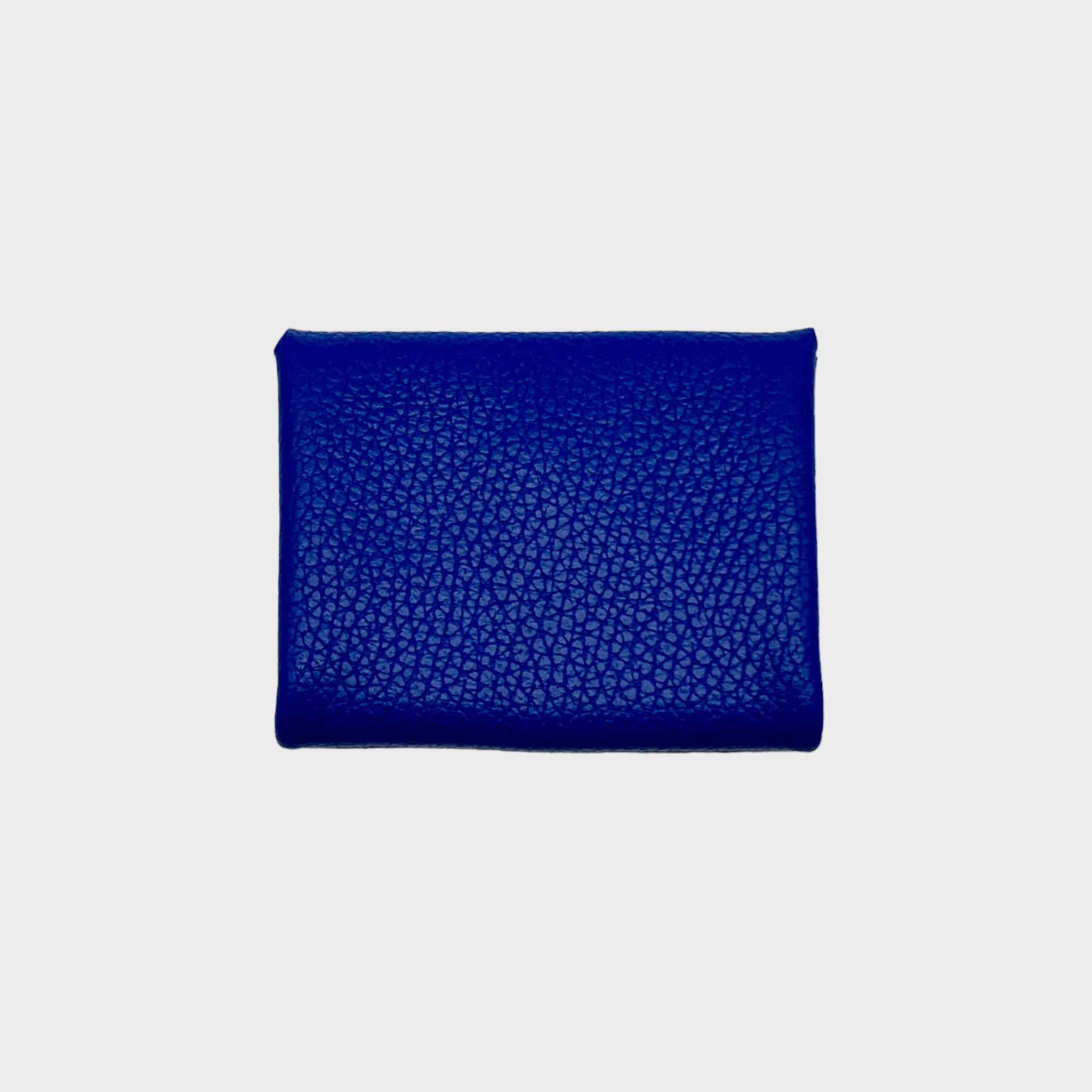 Mini wallet Leder blau Rückansicht