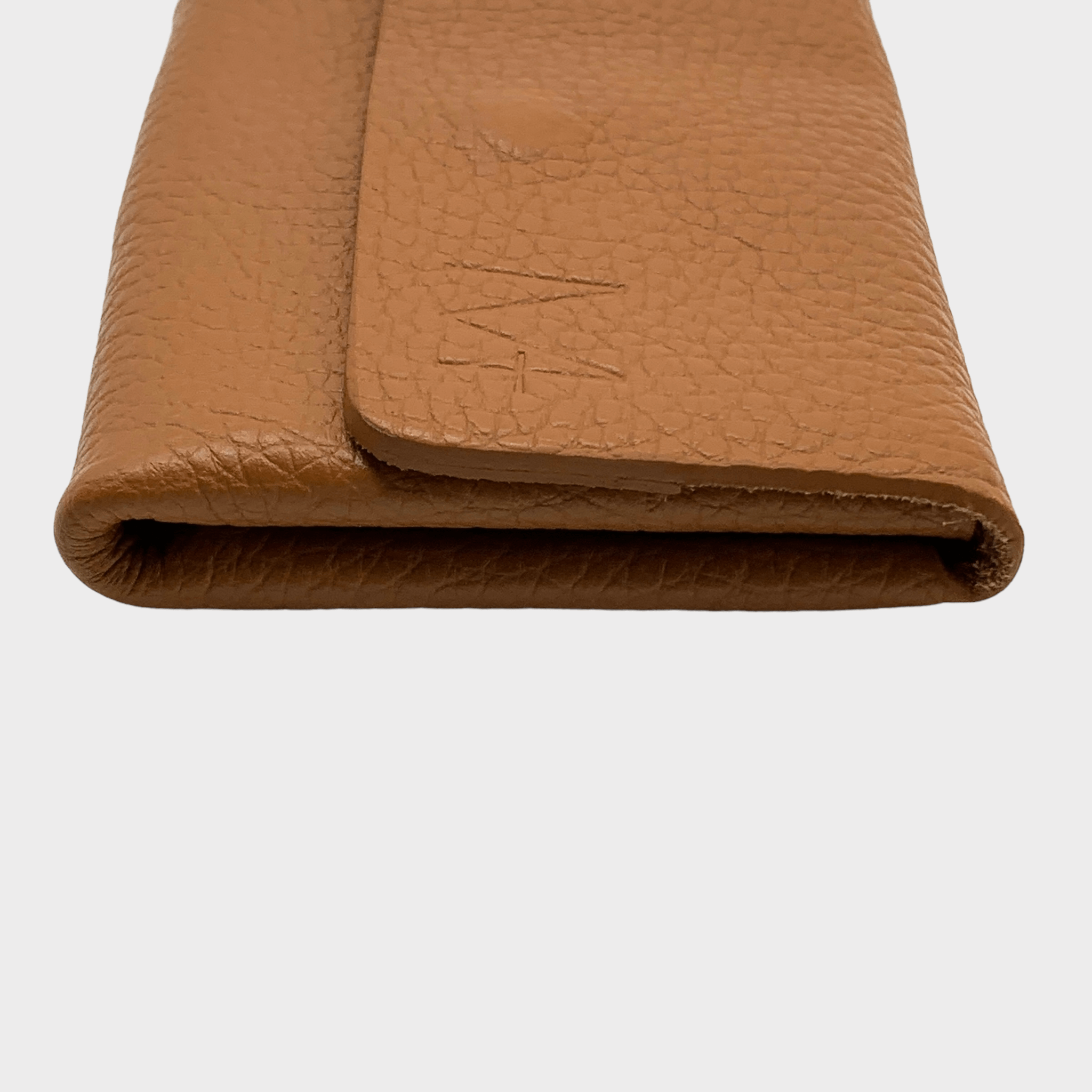 Mini wallet Leder cognac Seitenansicht