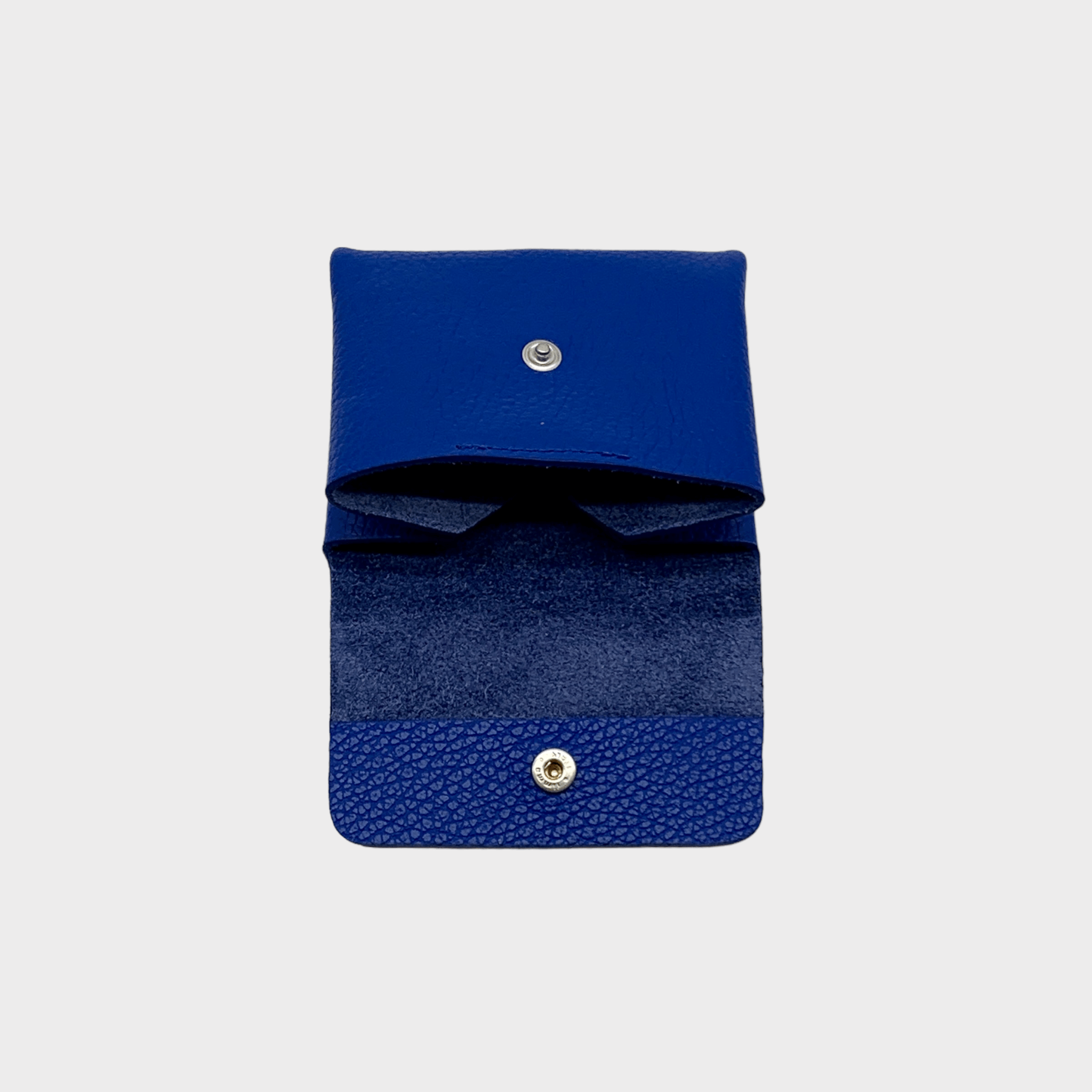 Blaues Leder Portemonnaie Unisex, Leder Geldbeutel, Leder Geldbörse klein, Mini Wallet, mini, Geldbörse mit kartenfach und münzfach, mini Portemonnaie mit münzfach Damen, mini Geldbörse mit münzfach Herren, Echtleder Geldbörse unisex blau