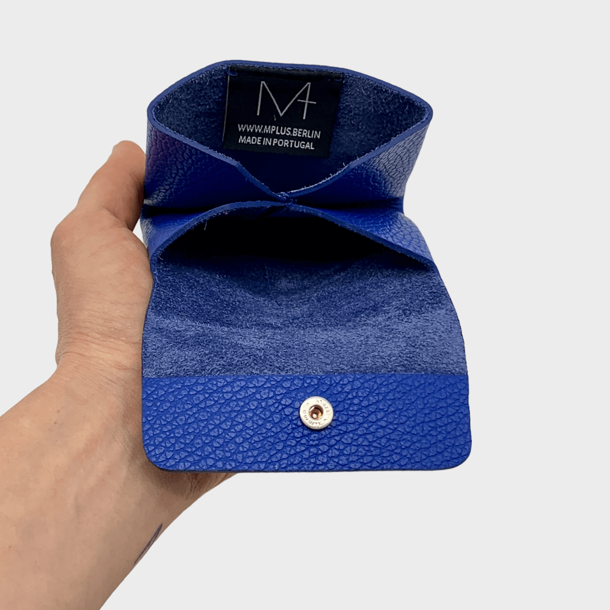 Blaues Leder Portemonnaie Unisex, Leder Geldbeutel, Leder Geldbörse klein, Mini Wallet, mini, Geldbörse mit kartenfach und münzfach, mini Portemonnaie mit münzfach Damen, mini Geldbörse mit münzfach Herren, Echtleder Geldbörse unisex blau