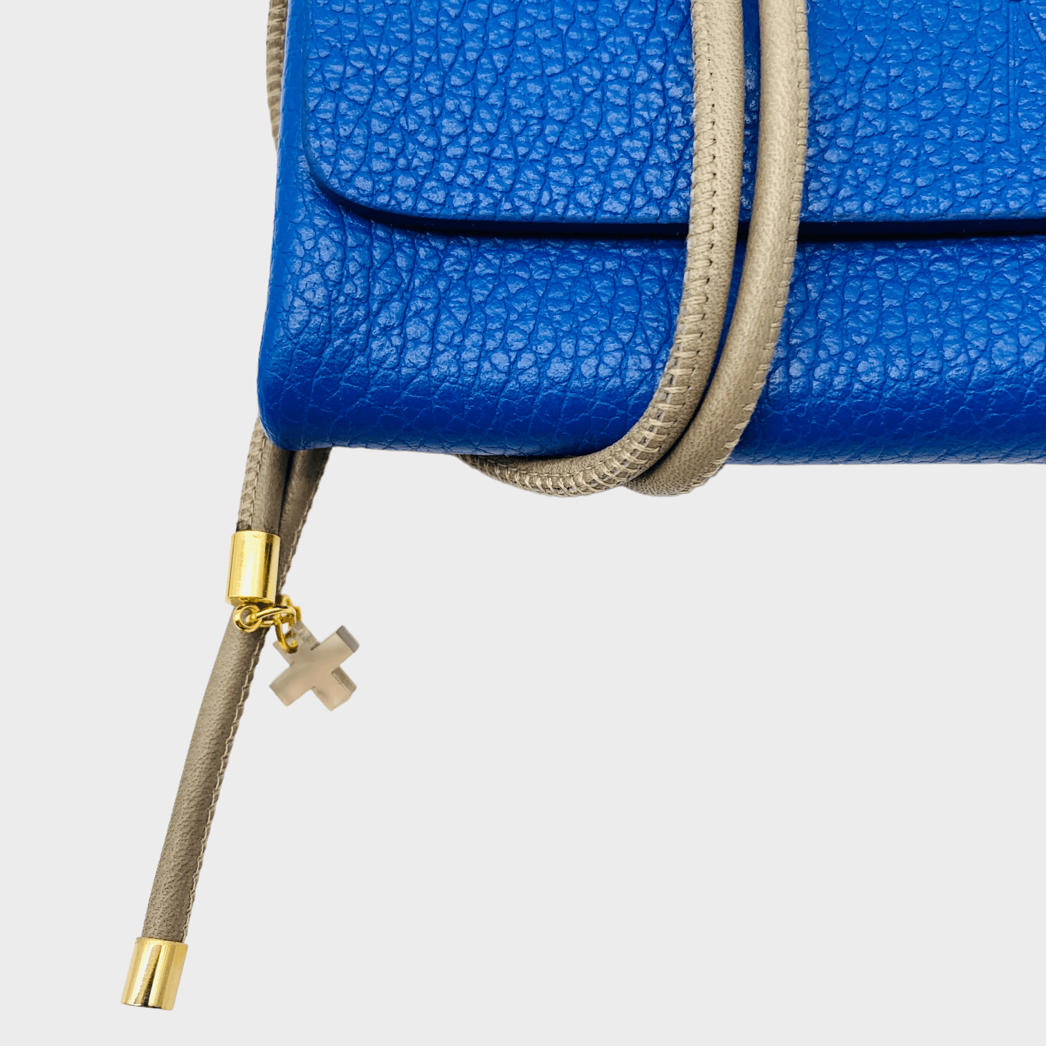 Mini wallet blaues Leder mit Trageriemen, blue leather wallet, Ledergeldbeutel Herren & Damen, Münzgeldbeutel, Kartenetui mit Münzfach, Ledergeldbeutel, blaues leder portemonnaie, rundgesäumtes Nappa Lederband