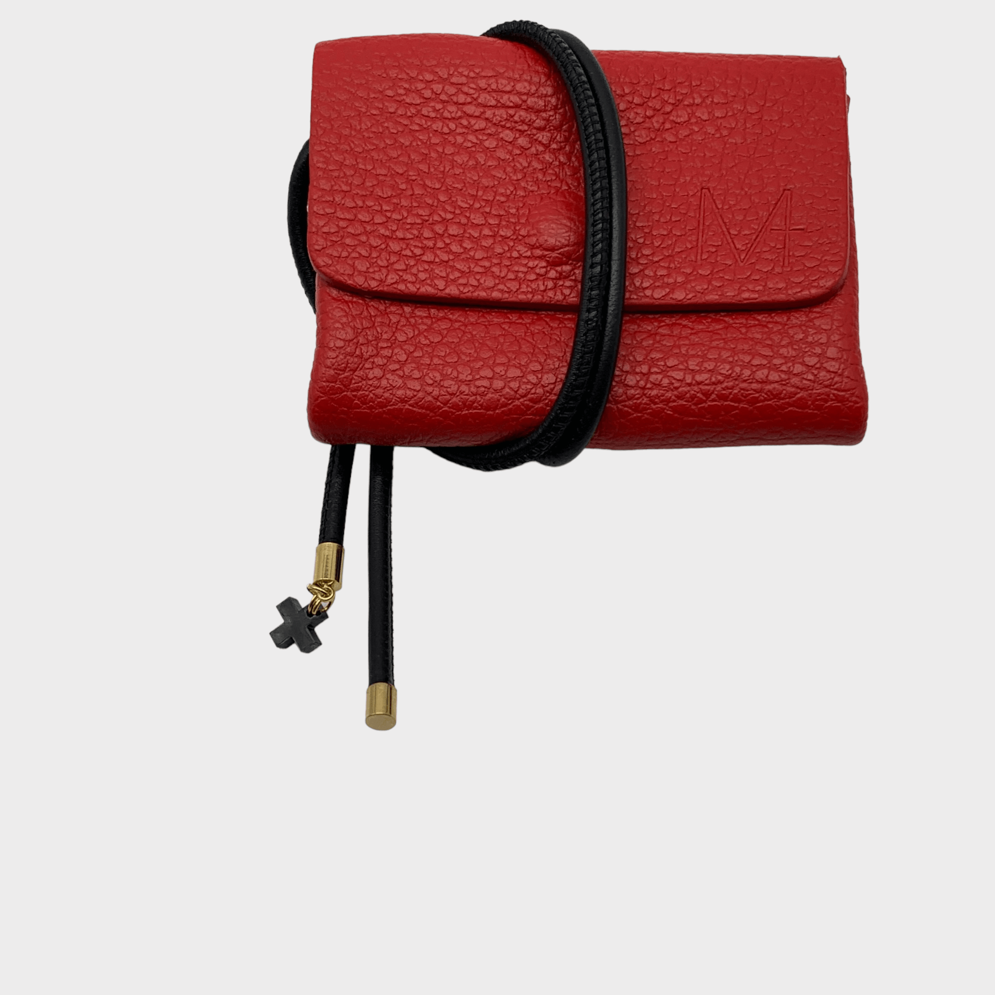 Mini wallet rotes Leder mit Trageriemen, red leather wallet, Ledergeldbeutel Herren & Damen, Münzgeldbeutel, Kartenetui mit Münzfach, Ledergeldbeutel, rotes leder portemonnaie, rundgesäumtes Nappa Lederband