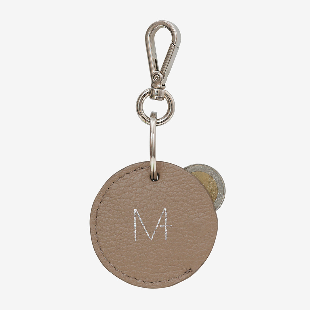 Keyring, Leder Schlüsselanhänger, Mini Geldbeutel, Schlüsselanhänger mit Münzfach, Lederanhänger für Apple AirTag, Schlüssel tracker Hülle