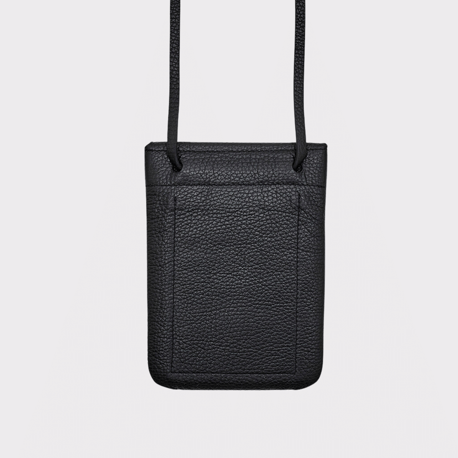 Schwarze Leder Belt Bag – MPLUS Design Umhängetasche