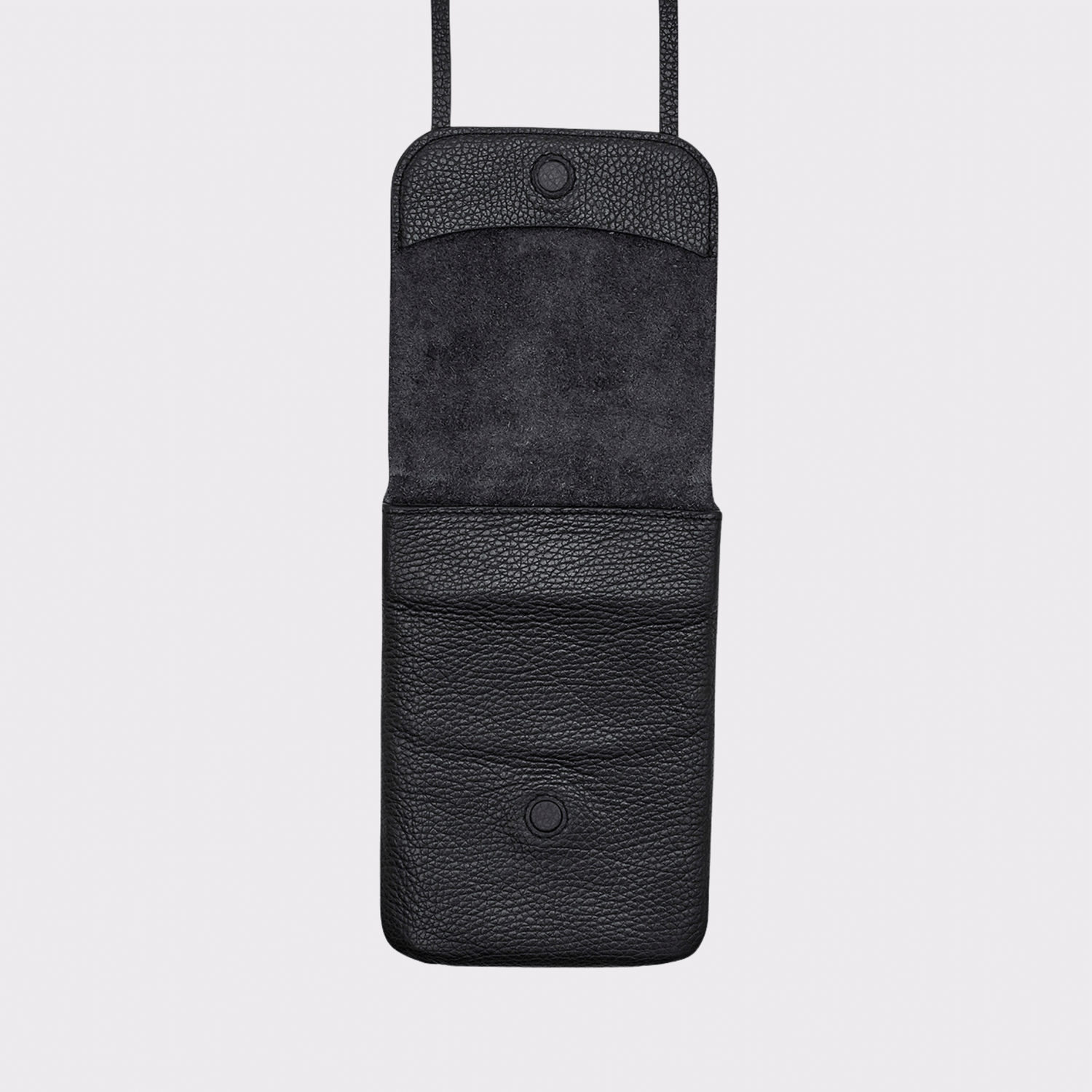 Schwarze Leder Belt Bag – MPLUS Design Umhängetasche