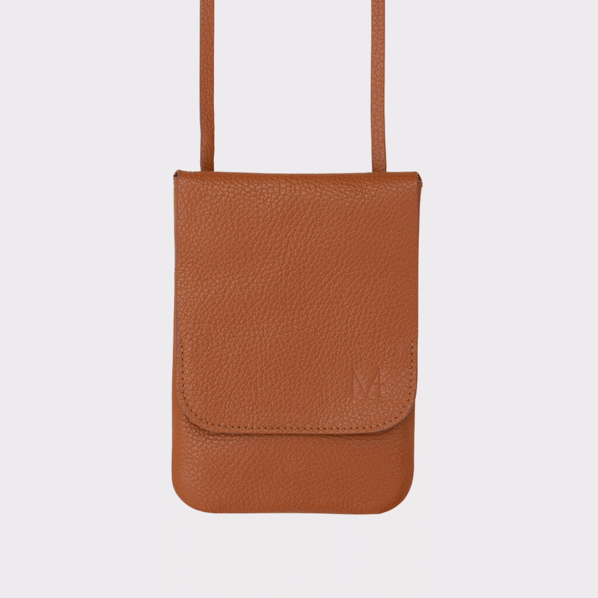 Cognac Leder Belt Bag – MPLUS Design Umhängetasche