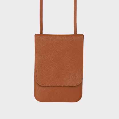 Cognac Leder Belt Bag – MPLUS Design Umhängetasche
