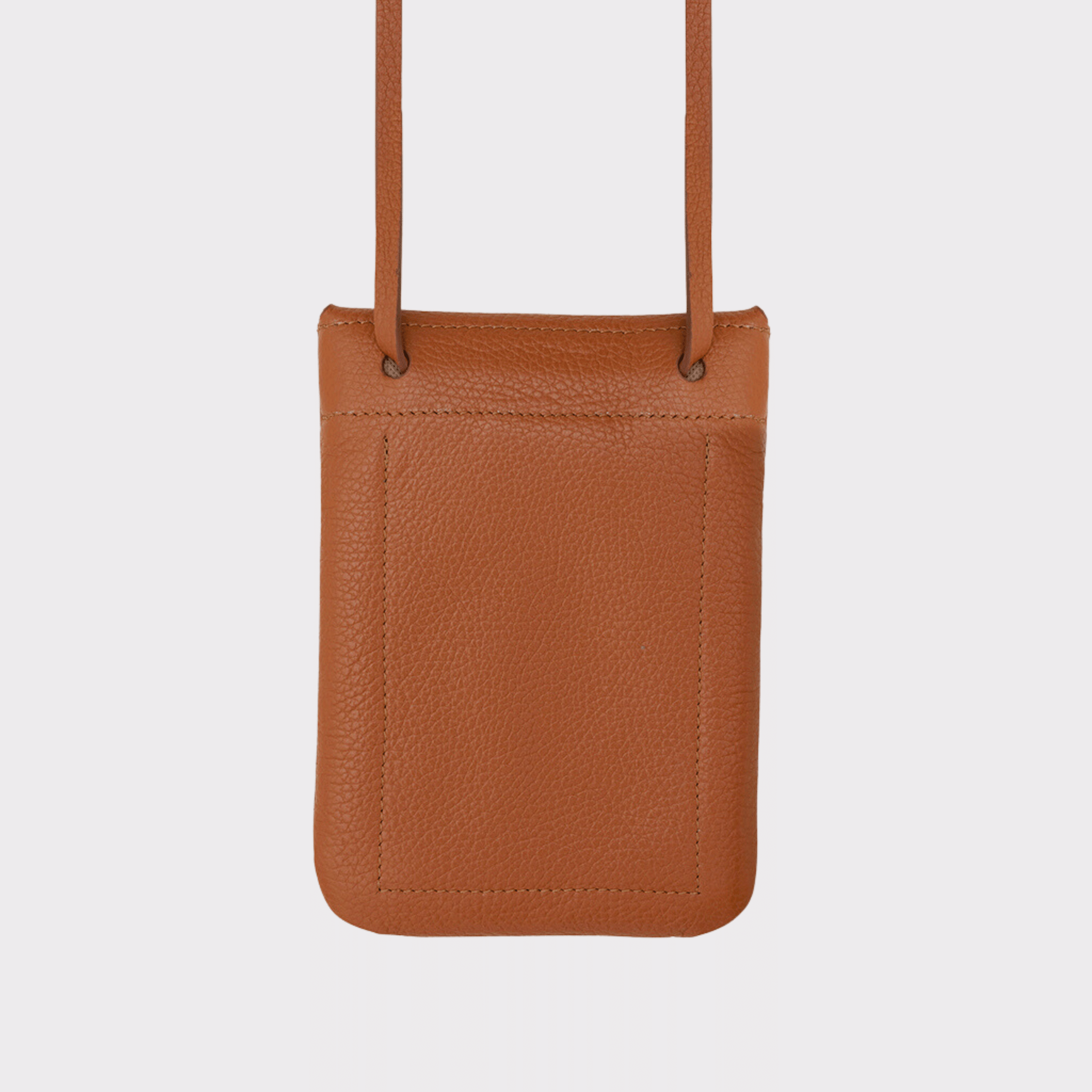 Cognac Leder Belt Bag – MPLUS Design Umhängetasche