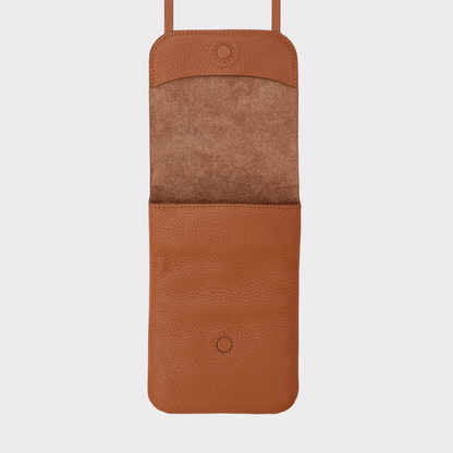 Cognac Leder Belt Bag – MPLUS Design Umhängetasche