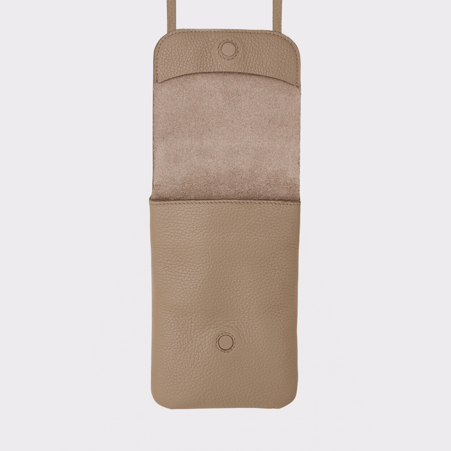 Taupe Leder Belt Bag – MPLUS Design Umhängetasche