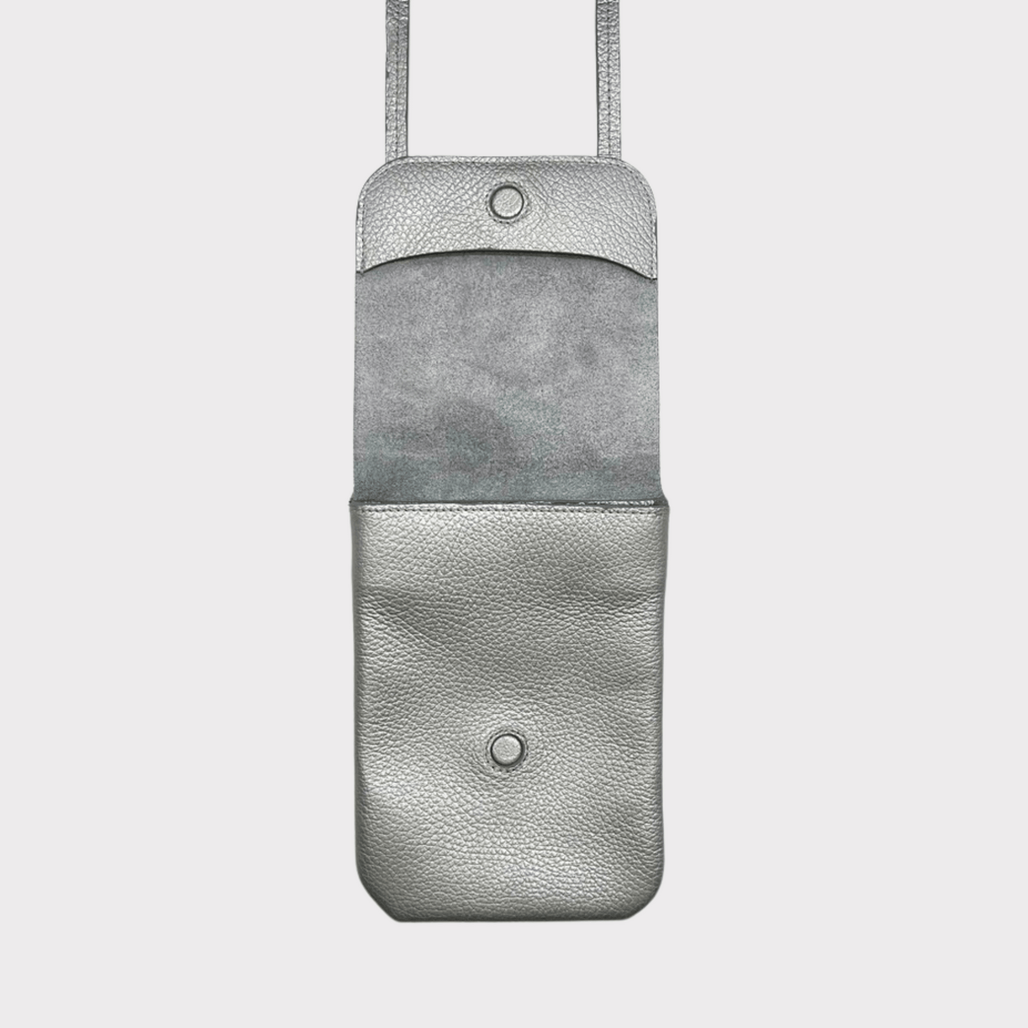 Silber Leder Belt Bag – MPLUS Design Umhängetasche