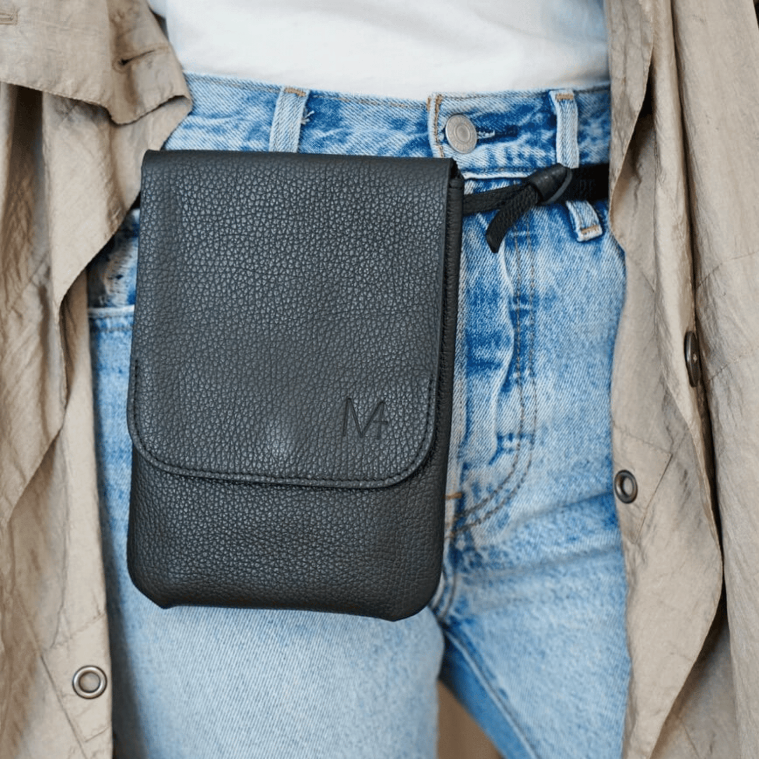 Belt bag 1.1  MPlus Design Gürteltasche Leder Handy Tasche – Mplus Design