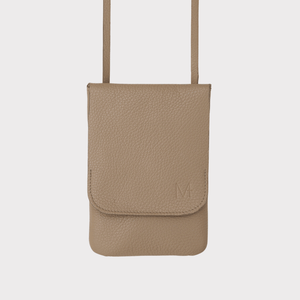 Belt bag Taupe farbenes echt Leder, Handytasche zum umhängen Leder, Gürteltasche Taupe Leder, Umhängetasche, flache Minitasche, Ausgehtasche aus Echtleder, Gürteltasche zum umhängen, Telefontasche, Telefon Tasche zum umhängen, Telefontasche Gürtel, Belt bag taupe leather, Phone bag fits every size