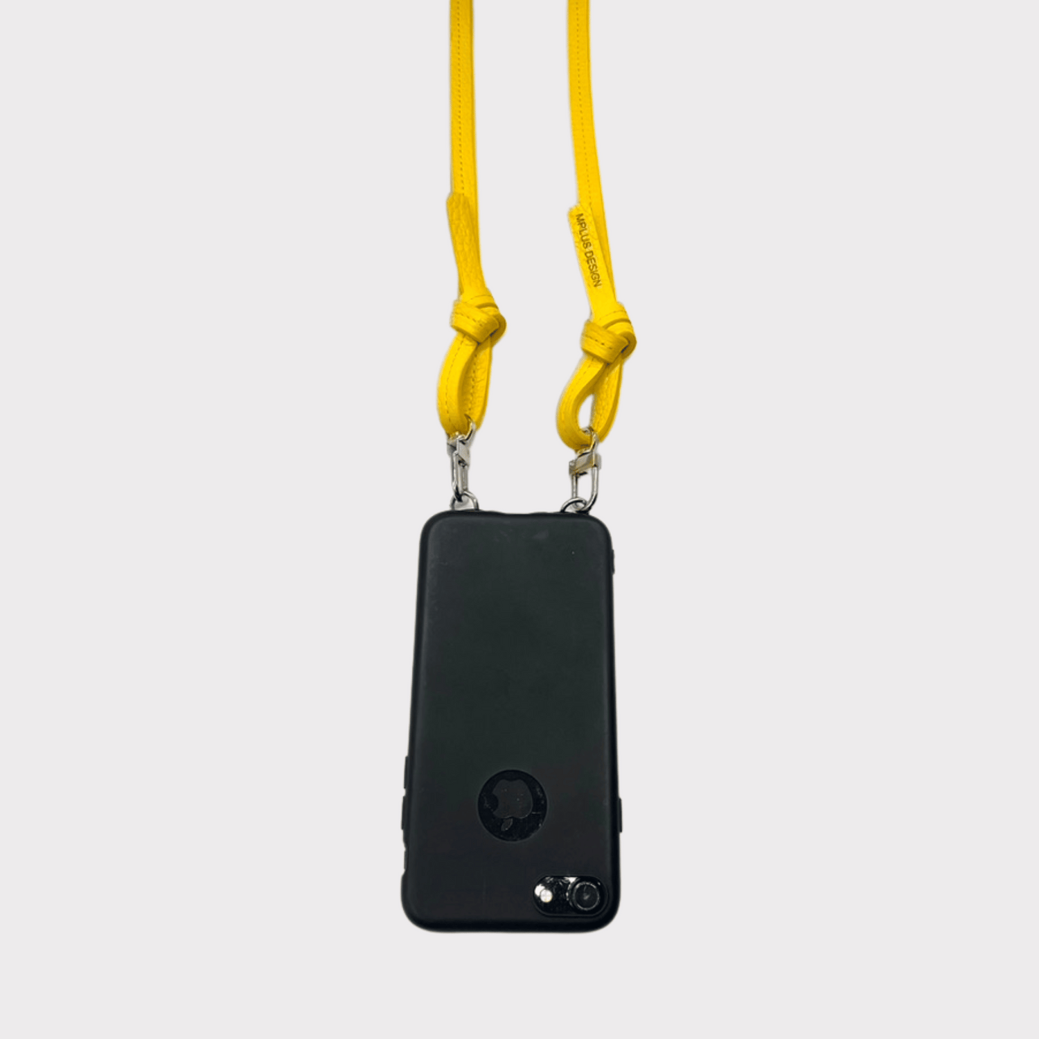 Gelbes Leder Handyband - verstellbares Lederband für das Handy - Austauschband Handy - yellow Leather String for your phone.