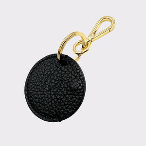 Keyring schwarzes Leder, Leder Schlüsselanhänger, Mini Geldbeutel, Schlüsselanhänger mit Münzfach, Schwarzes Echt Leder