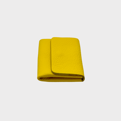 Mini wallet Leder gelb