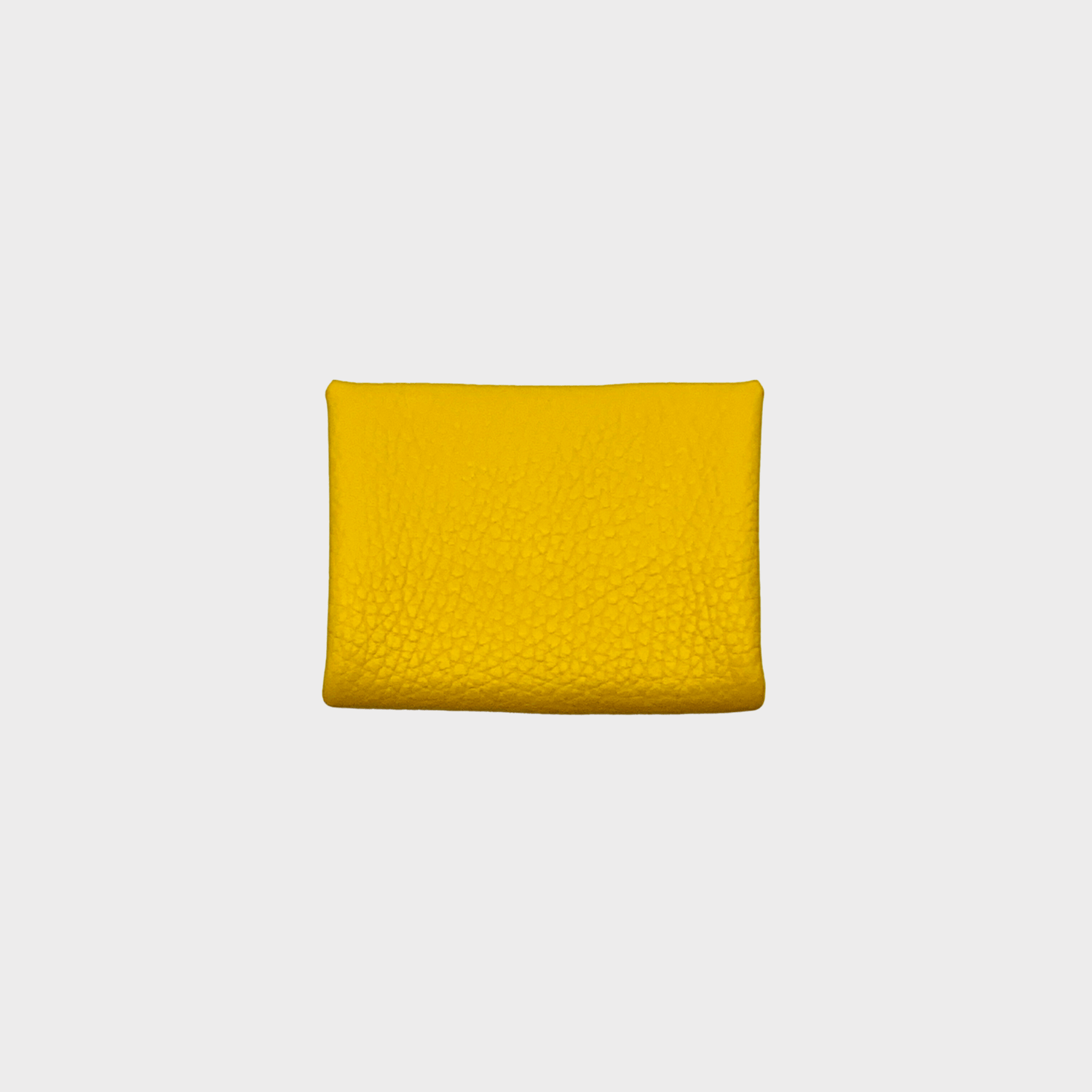 Mini wallet Leder gelb Rückansicht