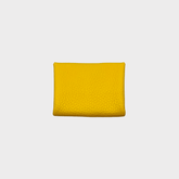 Gelbes Leder Portemonnaie Unisex, Leder Geldbeutel, Leder Geldbörse klein, Mini Wallet, mini, Geldbörse mit kartenfach und münzfach, mini Portemonnaie mit münzfach Damen, mini Geldbörse mit münzfach Herren, Echtleder Geldbörse unisex gelb