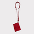 Mini wallet lanyard Mplus Design leder rot