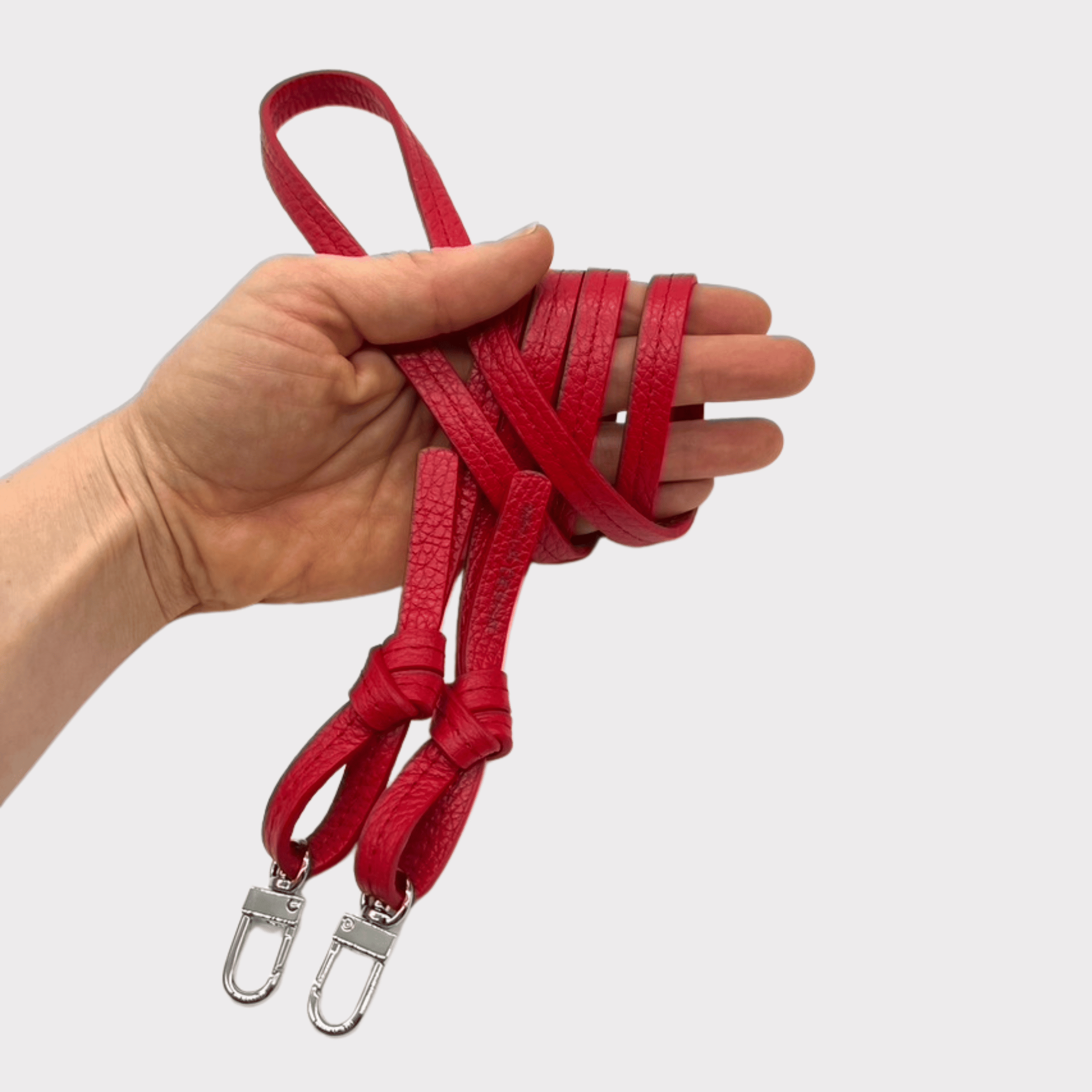 Rotes Leder Handyband - verstellbares Lederband für das Handy - Austauschband Handy - red Leather String for your phone...