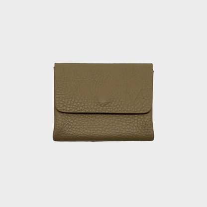 Mini wallet 1.2 MPlus Design Leder Taupe