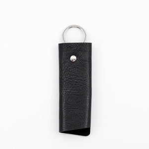 Key Cover Schlüsselhülle Leder Schlüsselanhänger Karabiner Silber